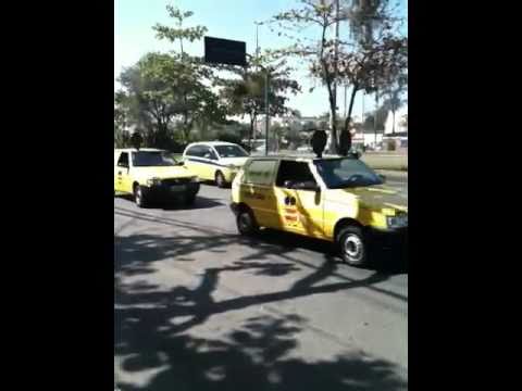 Truly Nolen International en la autopista de Río de Janeiro 2010 T.N.I expone parte de su flota de coches ratón.