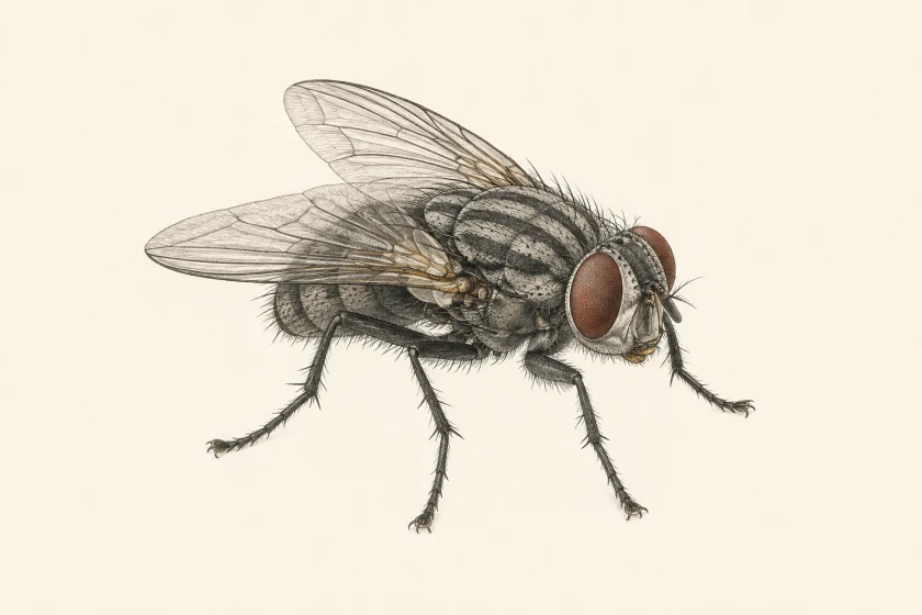 Ilustración: Mosca doméstica